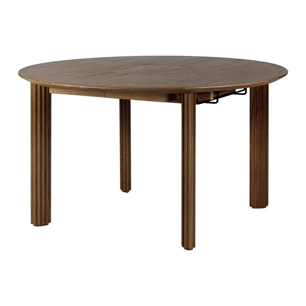 Comfort Circle Spisebord med udtræk 132-202x132 Dark Oak