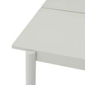 Linear Steel Spisebord 220x90 cm Grey 