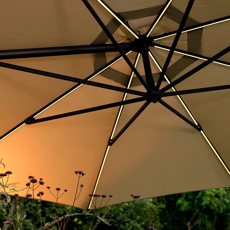 Cilento parasol 350 cm Antracit / Grey