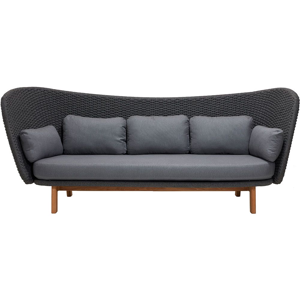 Peacock Wing sofa mørkegrå inkl puder