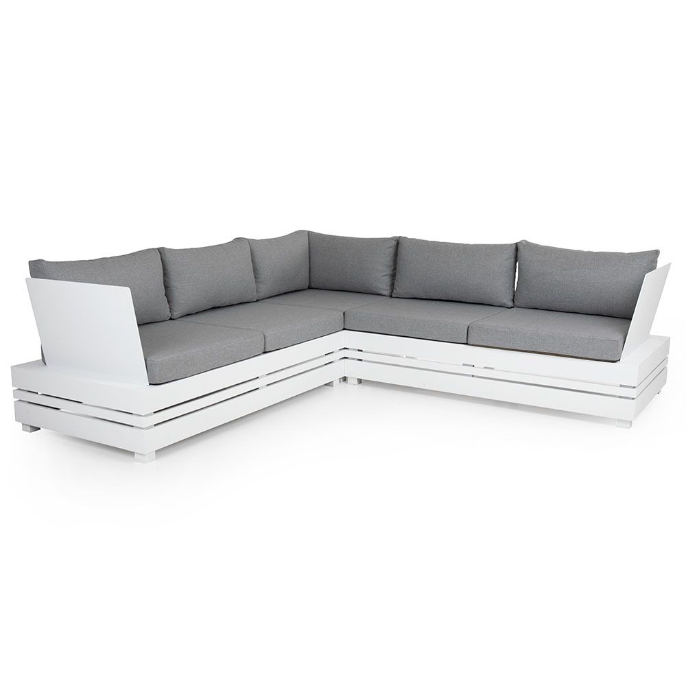 Ambon Hjørnedel Hvid/Pearl Grey Brafab