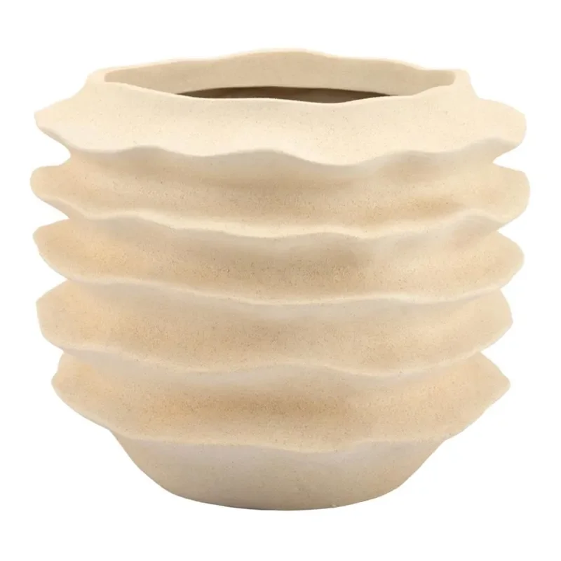 Riva large Urtepotte 53x53x45 cm Polyresin Hvid