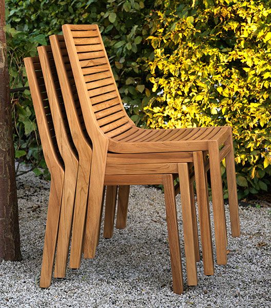 Volos Spisebordsstol Natur Teak Brafab