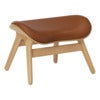 A Conversation Piece Ottoman Fodskammel Oak/Umage Leather Cognac