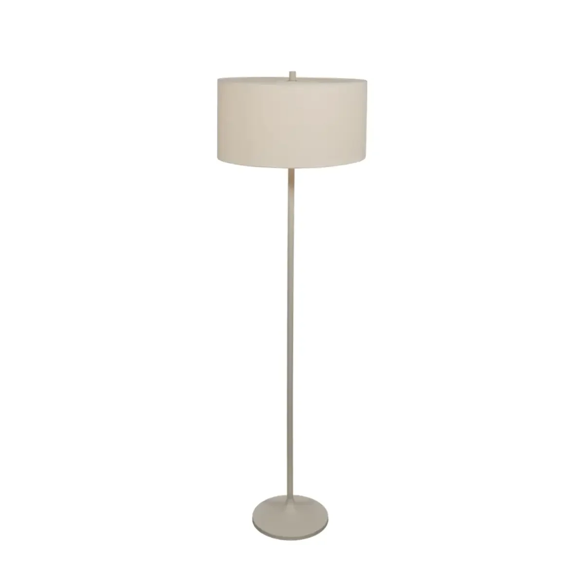 Soft-gulvlampe Ø44 hør hvid/sand