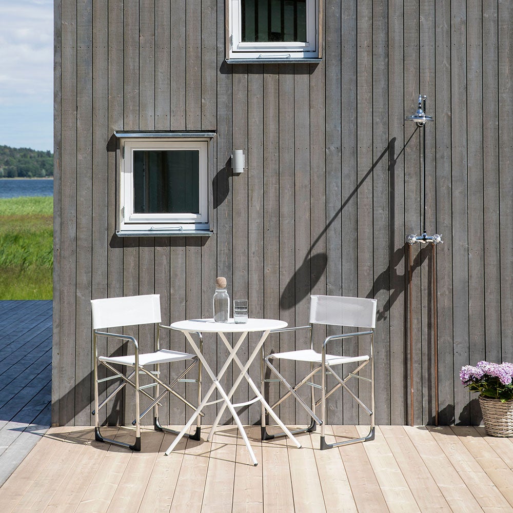 Sirio cafébord 67 cm hvid stål