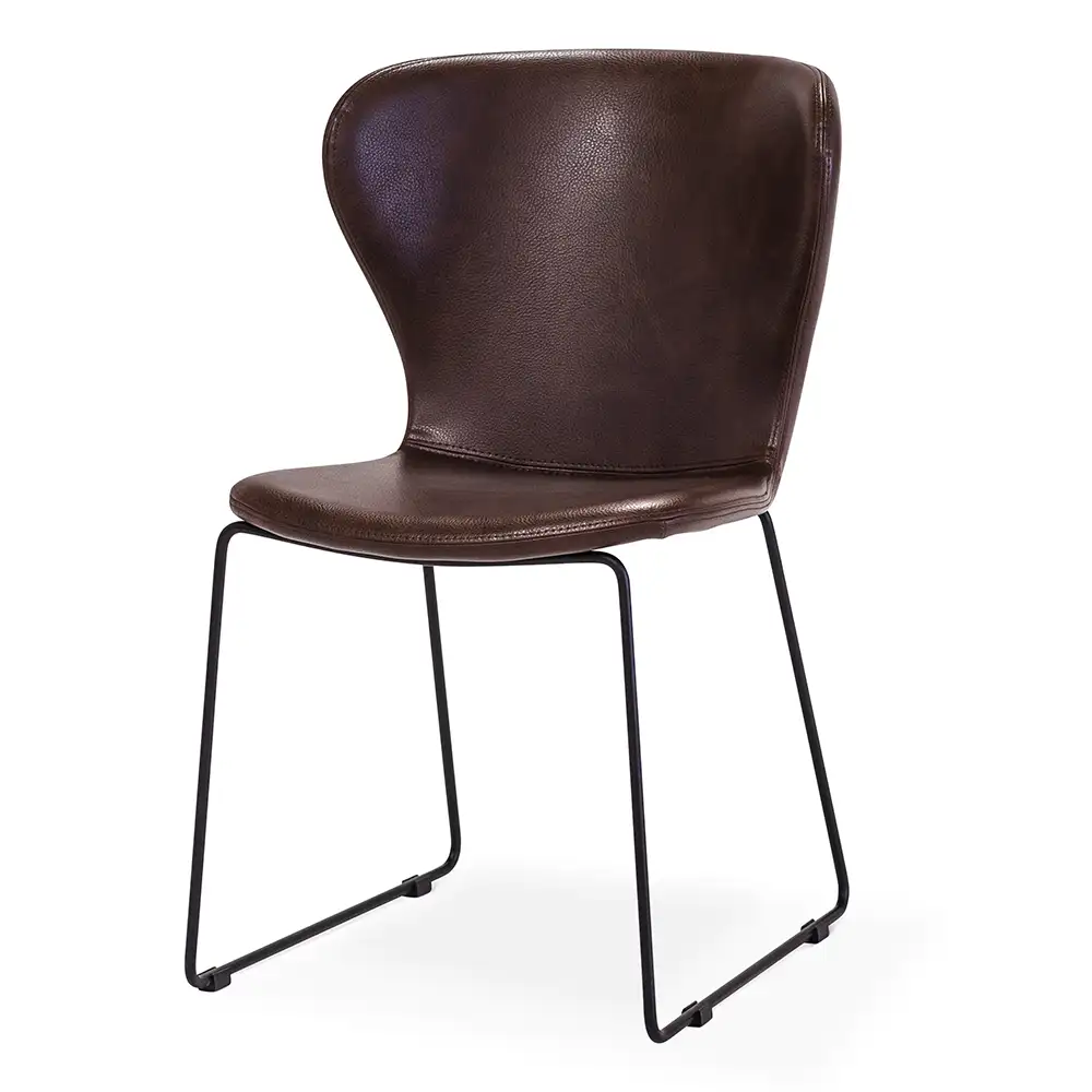 Torkelson, Wing Spisestol brun/sort 4-pakke