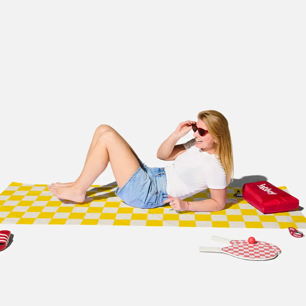 Beach baggy XL Hurtigtørrende håndklæde chess corn