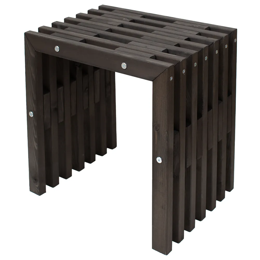 Hillerstorp, D-Bench 45 cm sortolieret fyrretræ