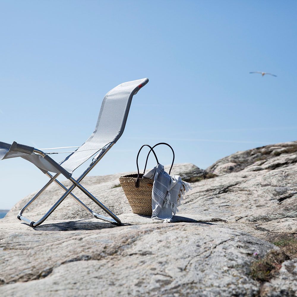 Fiesta hvilestol taupe aluminium