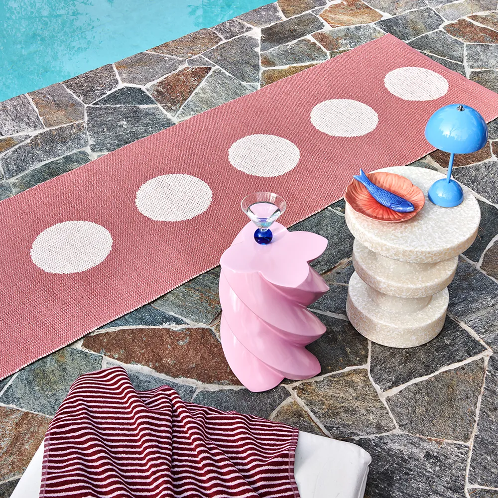 Vera Pop tæppe Blush/Pearl Pink 70 x 200cm