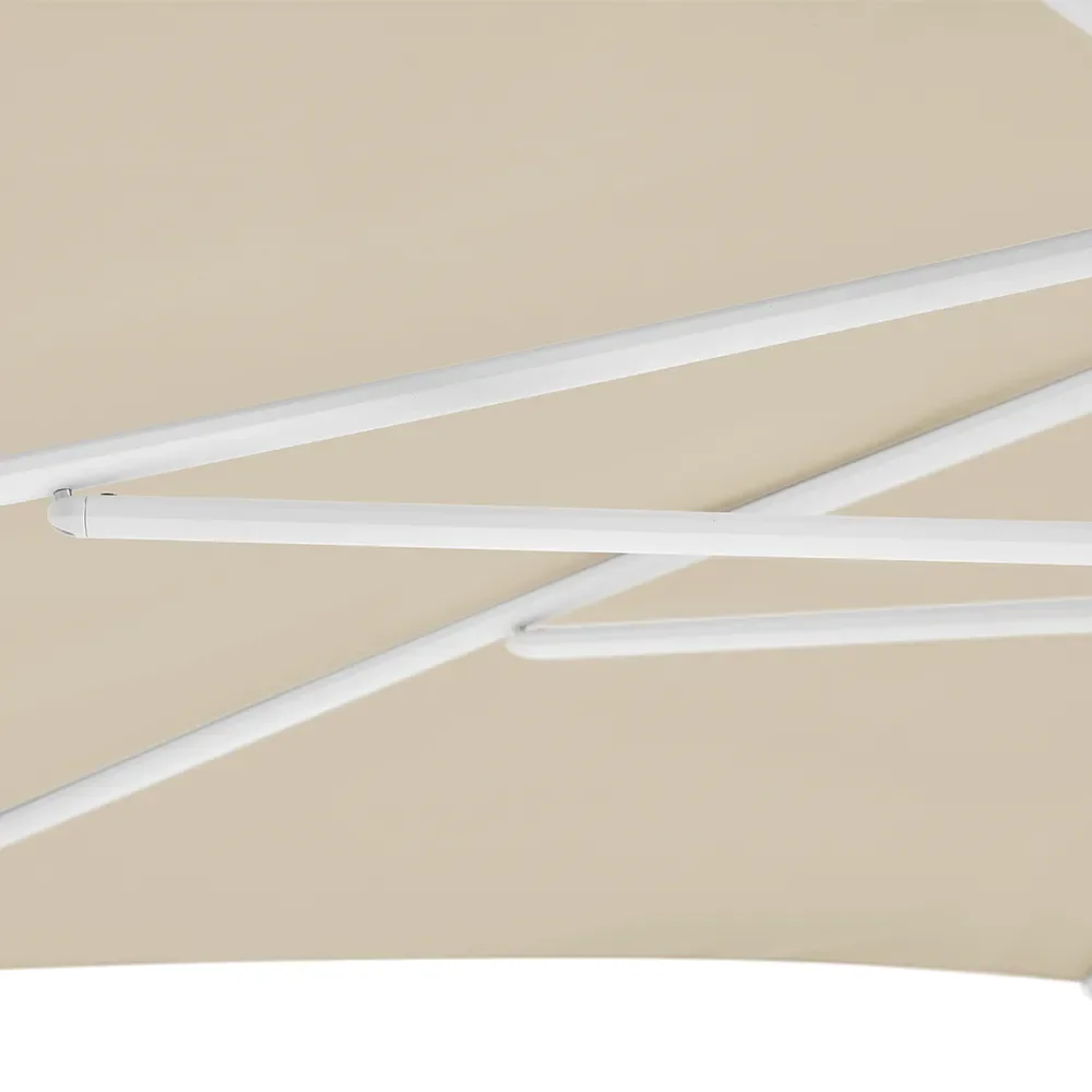 Smart parasol 250 cm matt white Kat.5 684 Urban Shadow