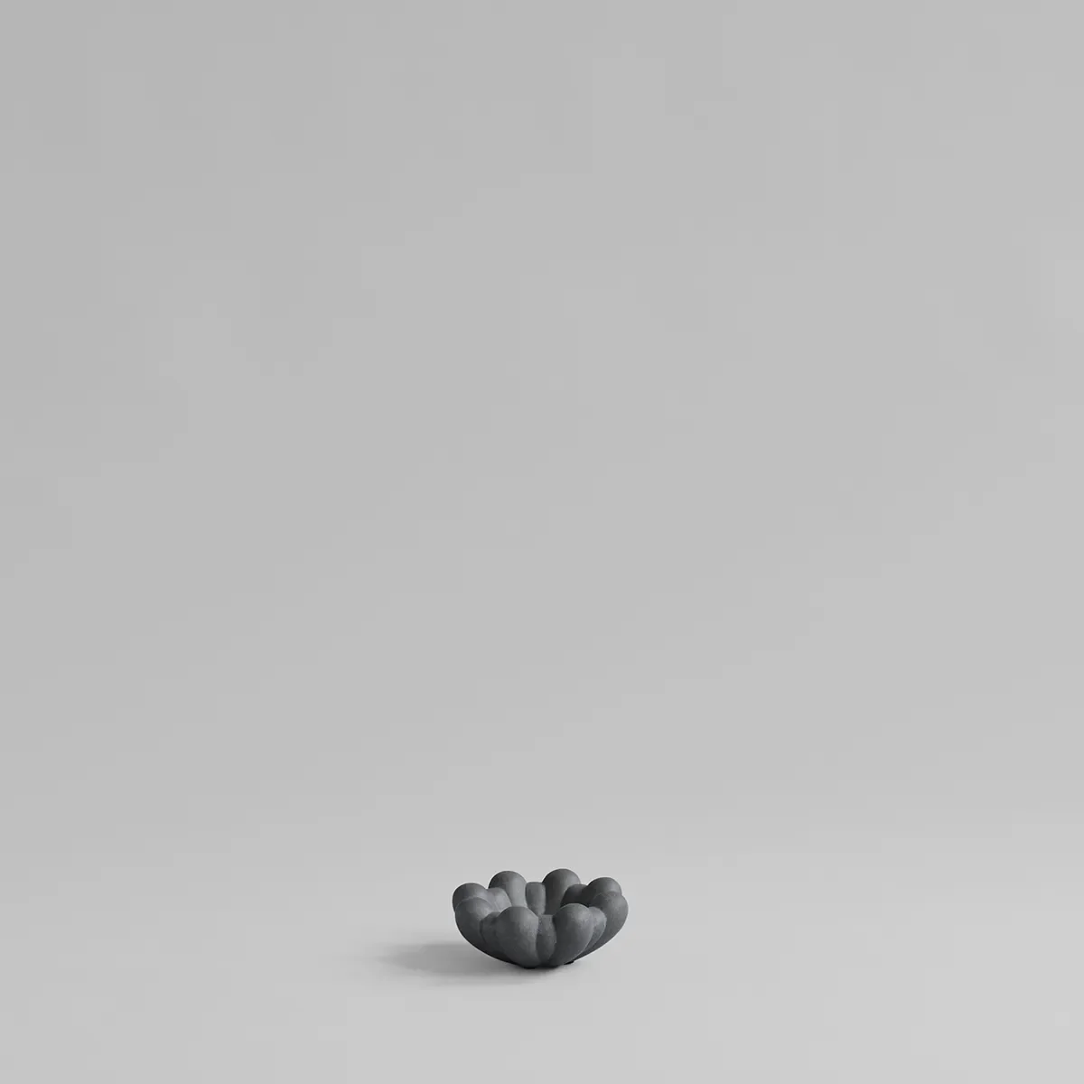 Håndlavet Dekorationsskål Bloom Dark Grey Ø 15,5 cm