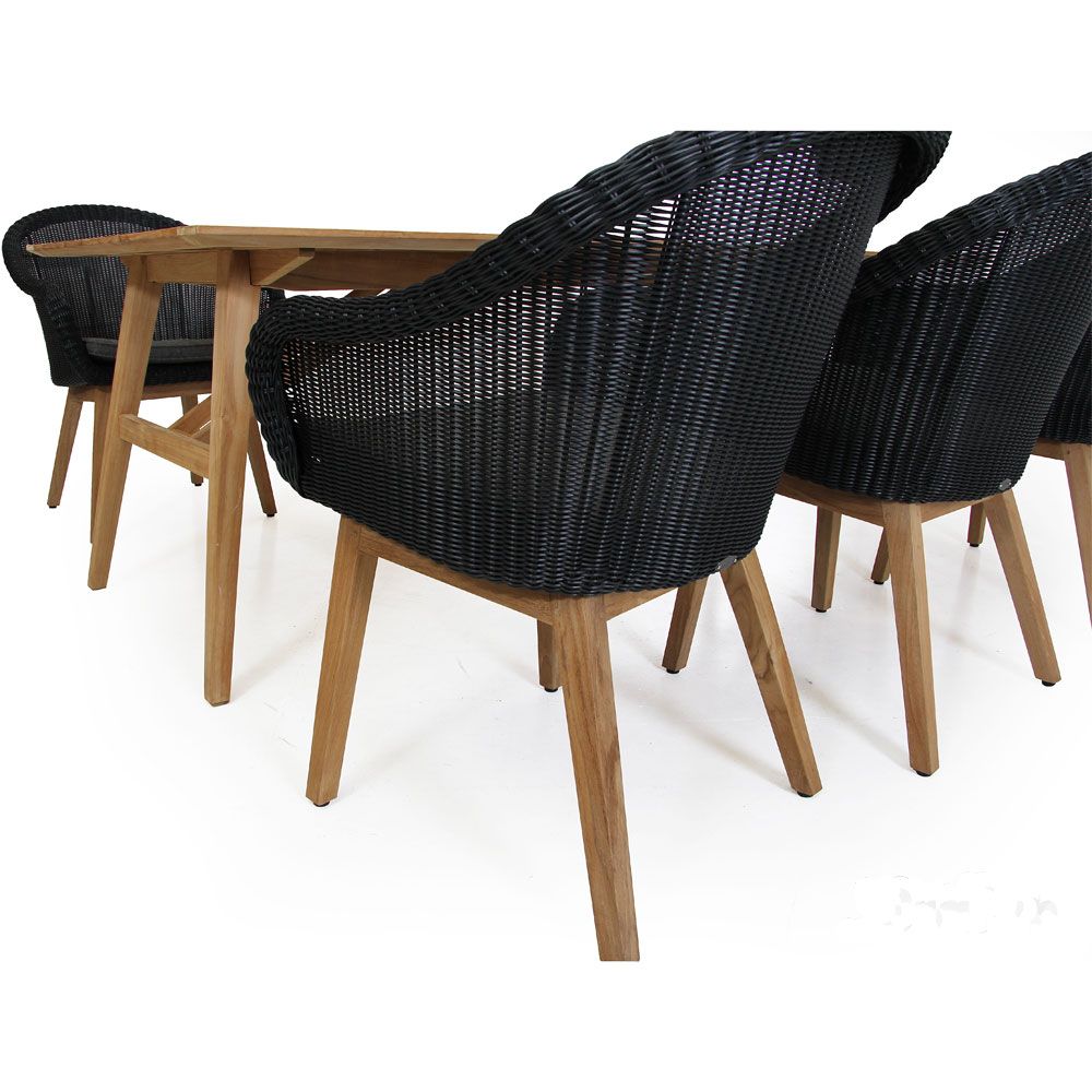 Beverly Stol/Karmstol Sort/Grå Brafab