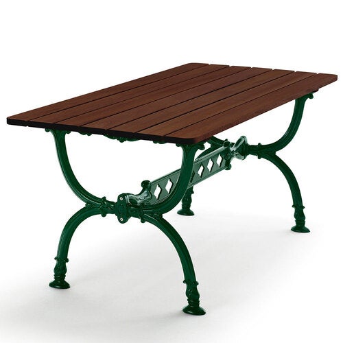 Byarum bord stativ: grøn / træ: brunbejdset fyr