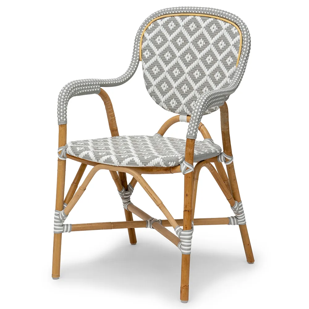 Holmenäs caféstol grå 2-pak