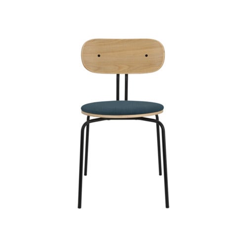 Curious Spisestol Eg/Sort Metal Jet Air Blue