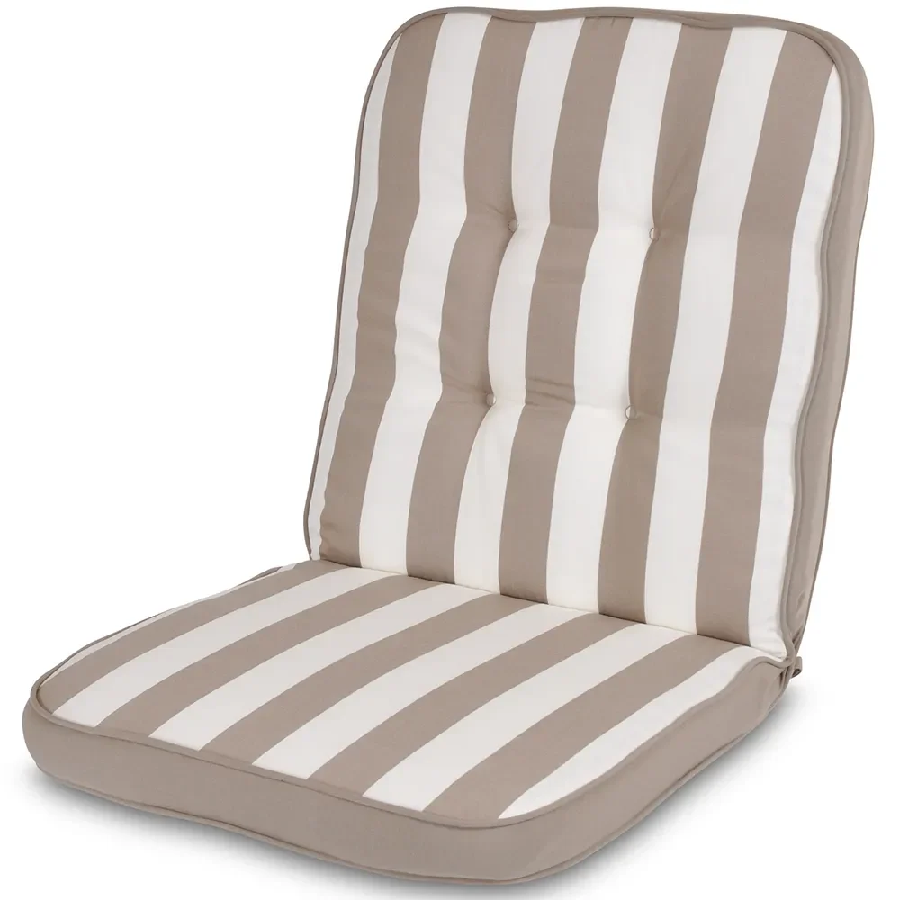 Fritab, Högvik woodline Pude Taupe/Hvid