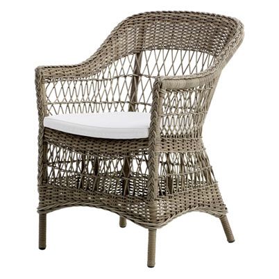 Charlot stol antik Polyrattan 