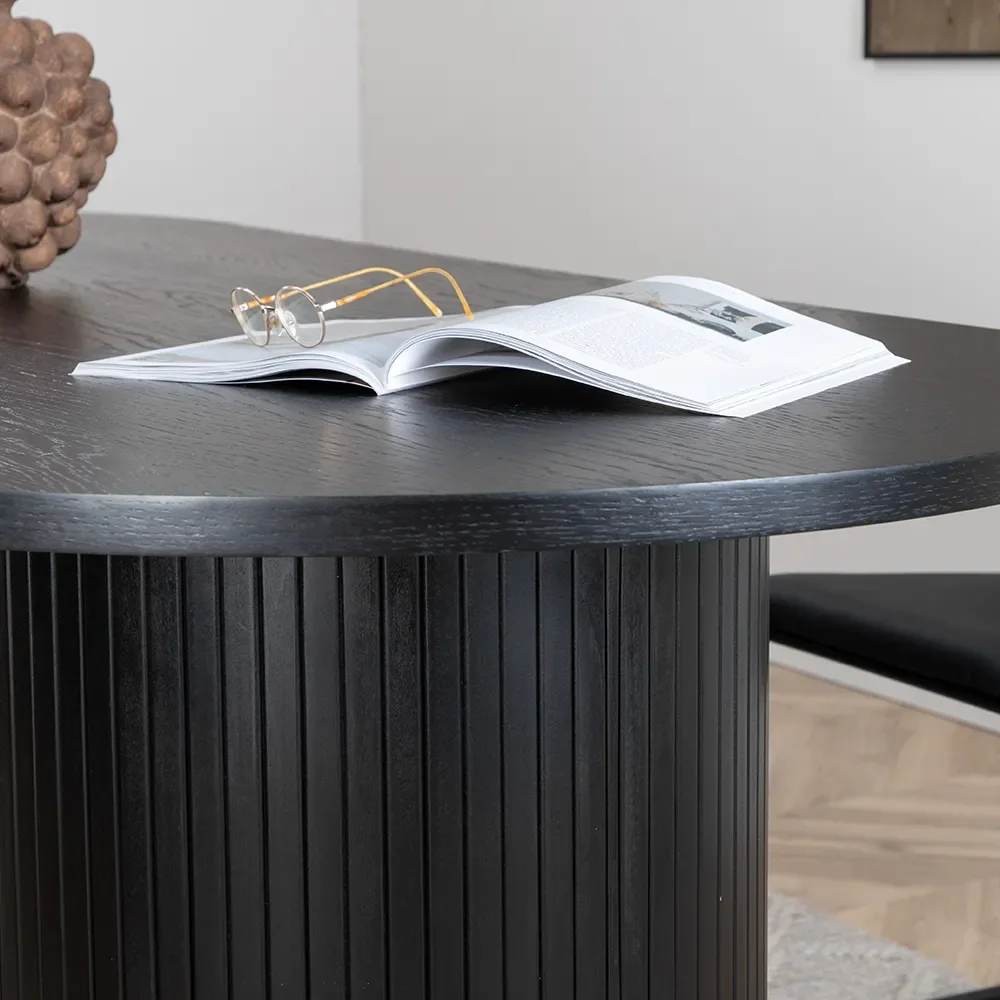 Bianca spisebord 90x200 sort 