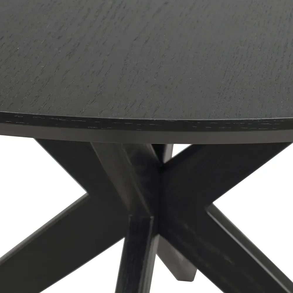 Calverton spisebord Ø120 cm sort eg