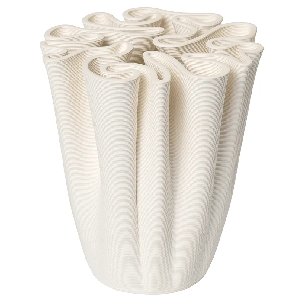 Ferm Living, Dedali Vase - H18 - Off-white