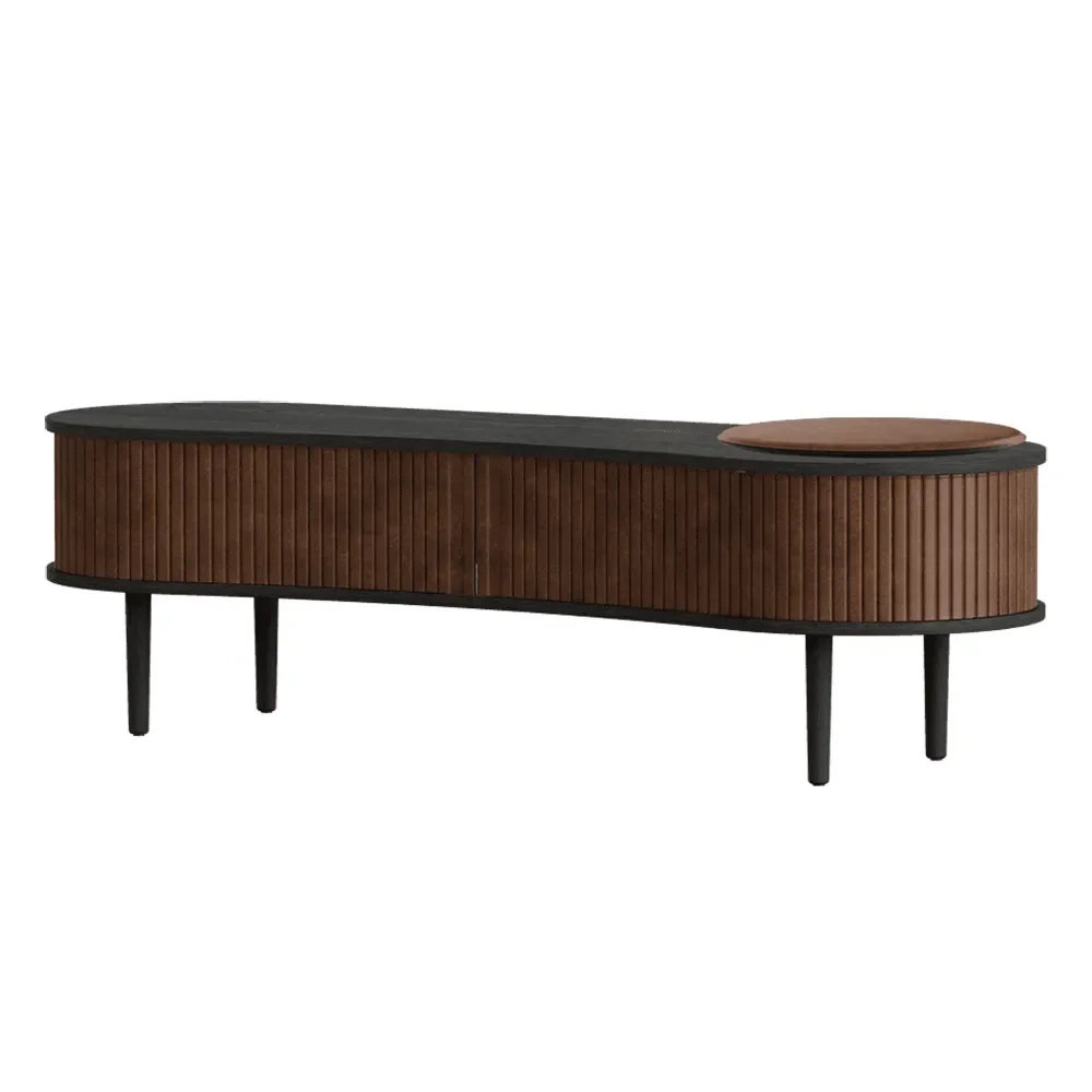 Audacious TV-bord Sort Eg/Hazelnut