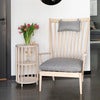 Orust sidebord hvidpigmenteret birk