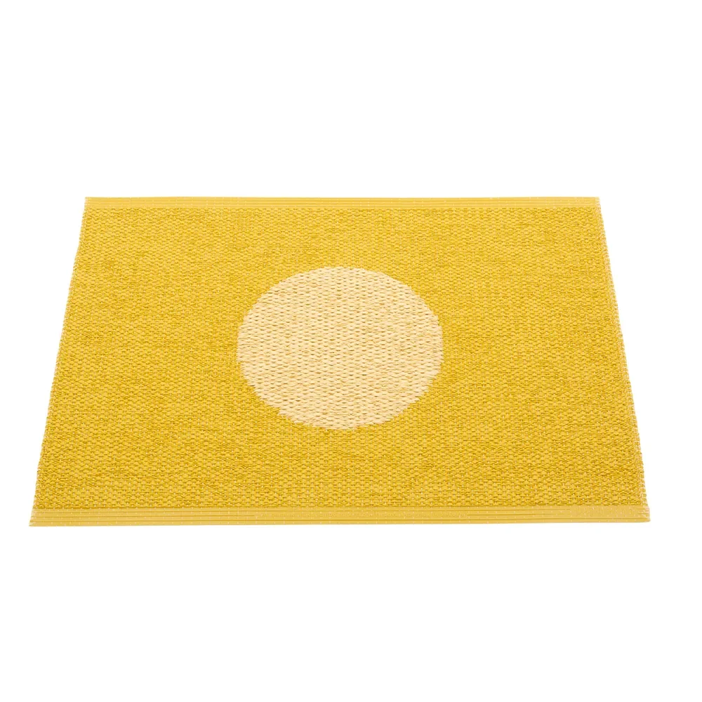 Pappelina, Vera Pop tæppe Mustard/Pale Yellow 70 x 50cm