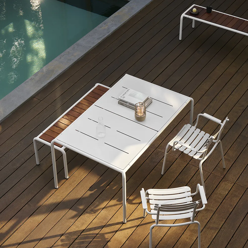 AVANTI Spisebord 153x98 cm råhvid