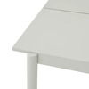 Linear Steel Spisebord 220x90 cm Grey 