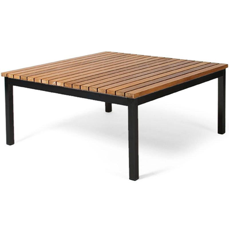 Häringe Sofabord 85x85 cm Sort/Teak 