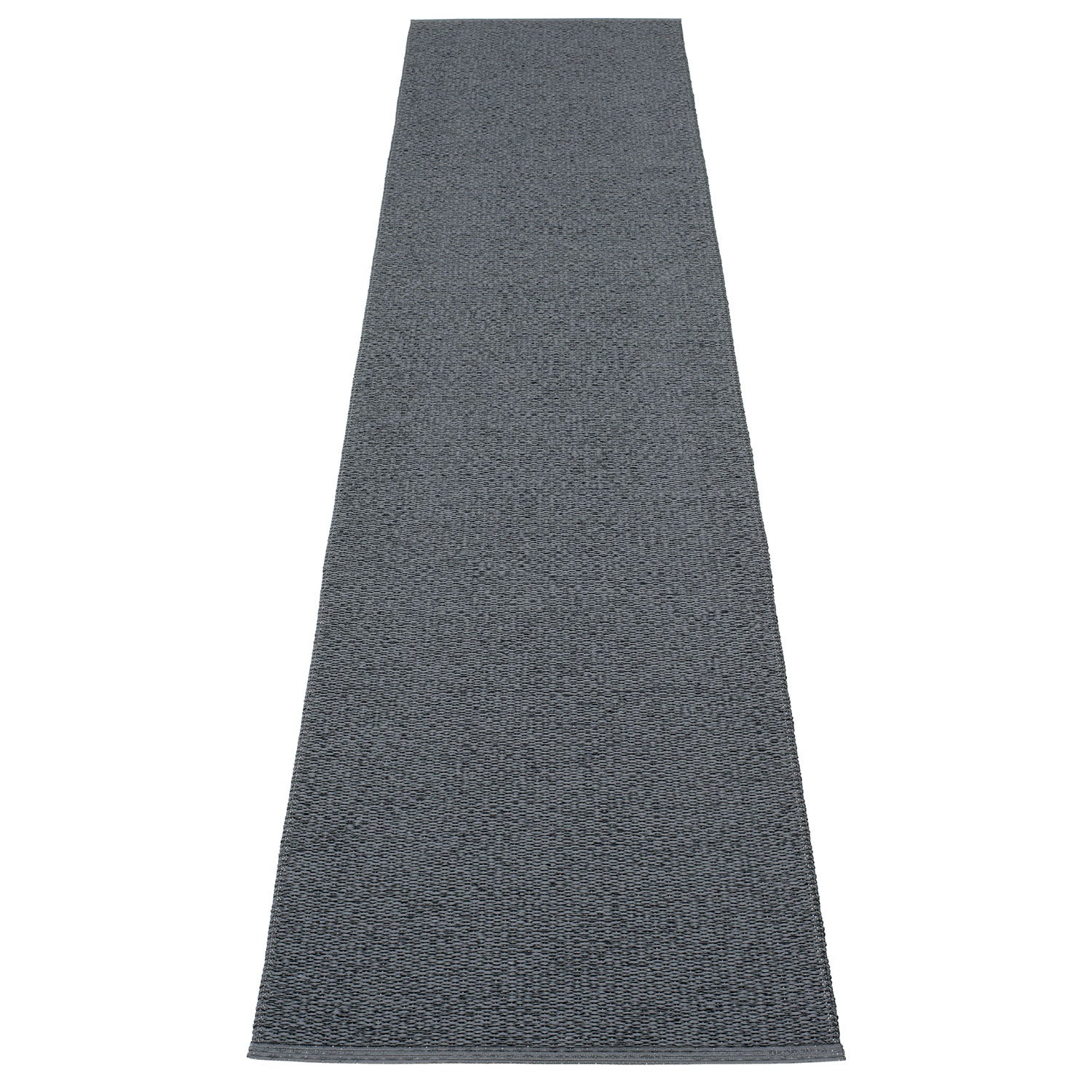 Pappelina, Svea tæppe 70x320 cm granit / black metallic