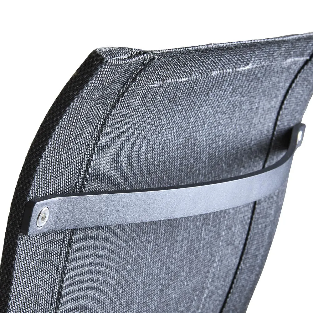 Stol med armlæn Black/Black