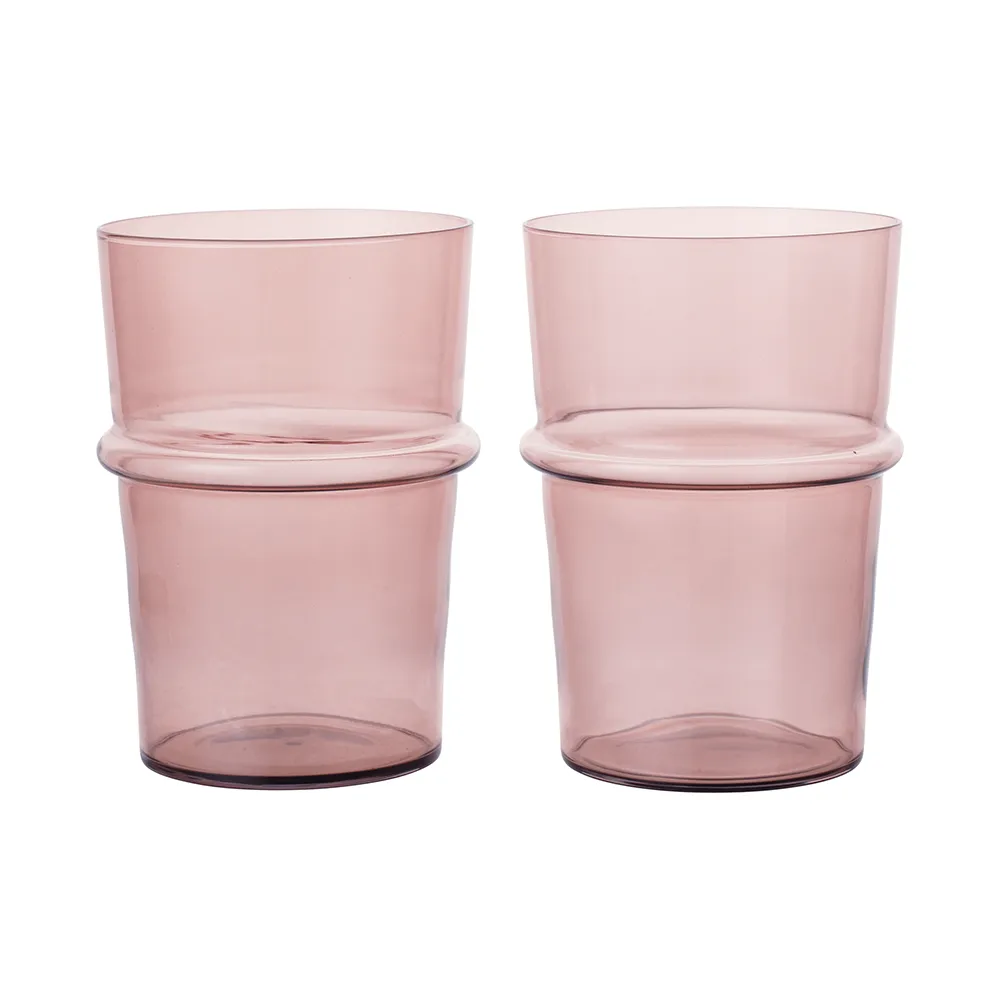 Ferm Living Boya drikkeglas højt 45 cl 2-pak Mauve
