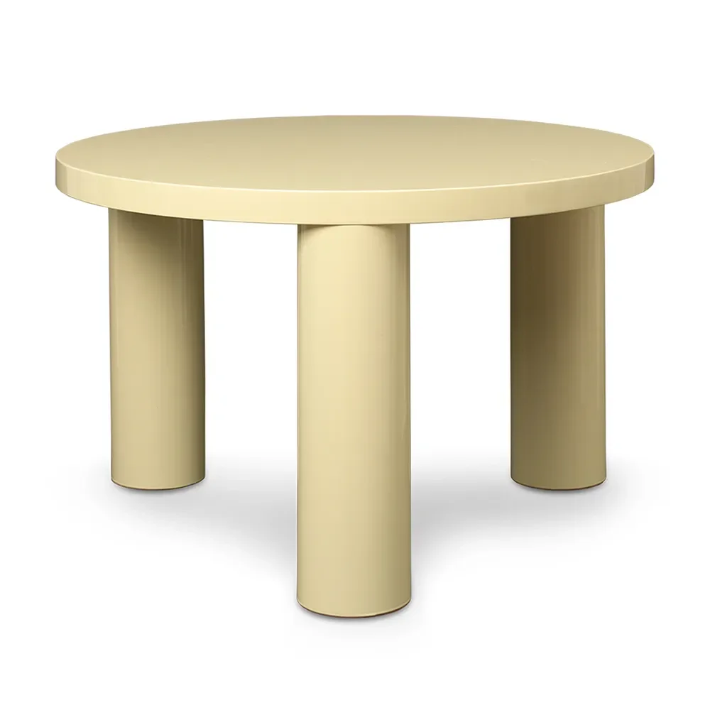 Ferm Living, Post Sofabord Ø65 cm - Lemonade