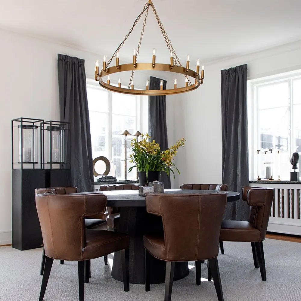 Loftlampe Crown 105 cm old brass