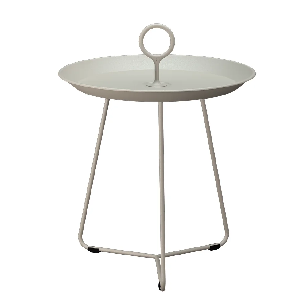 Houe, EYELET sidebord Ø45 cm beige