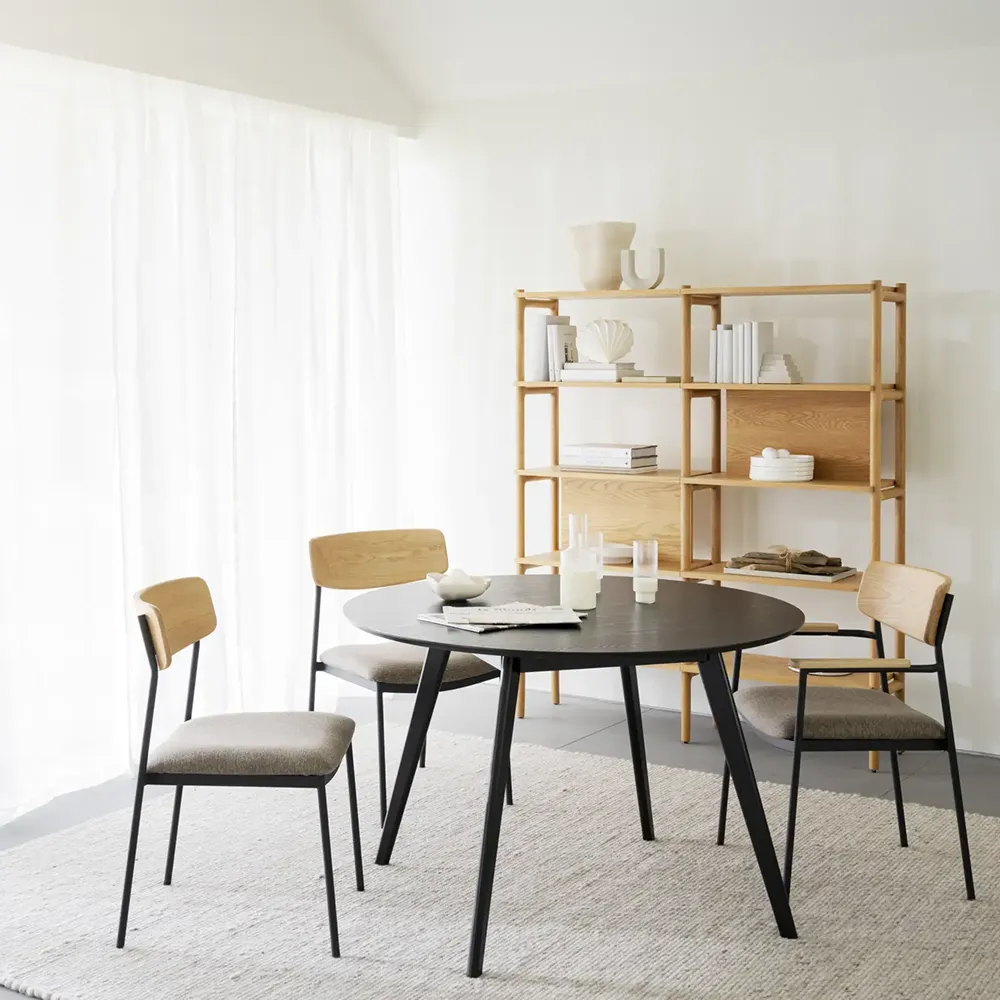 Yumi spisebord Ø115 cm sort