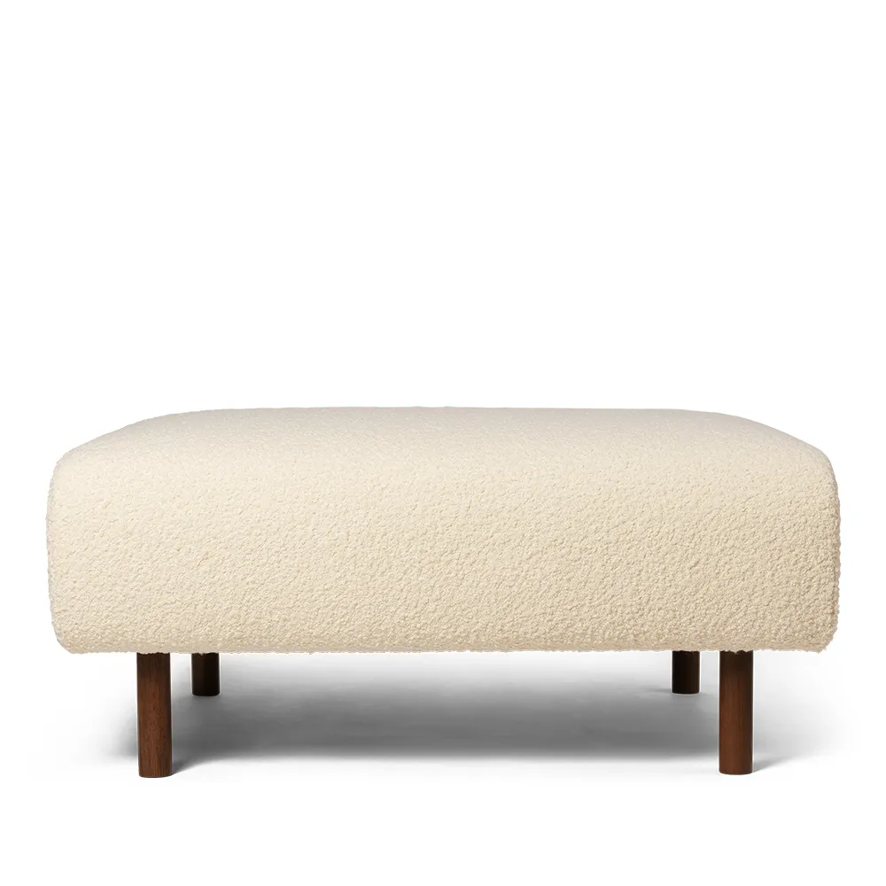 Dase Ottoman Nordic Bouclé - Off-White