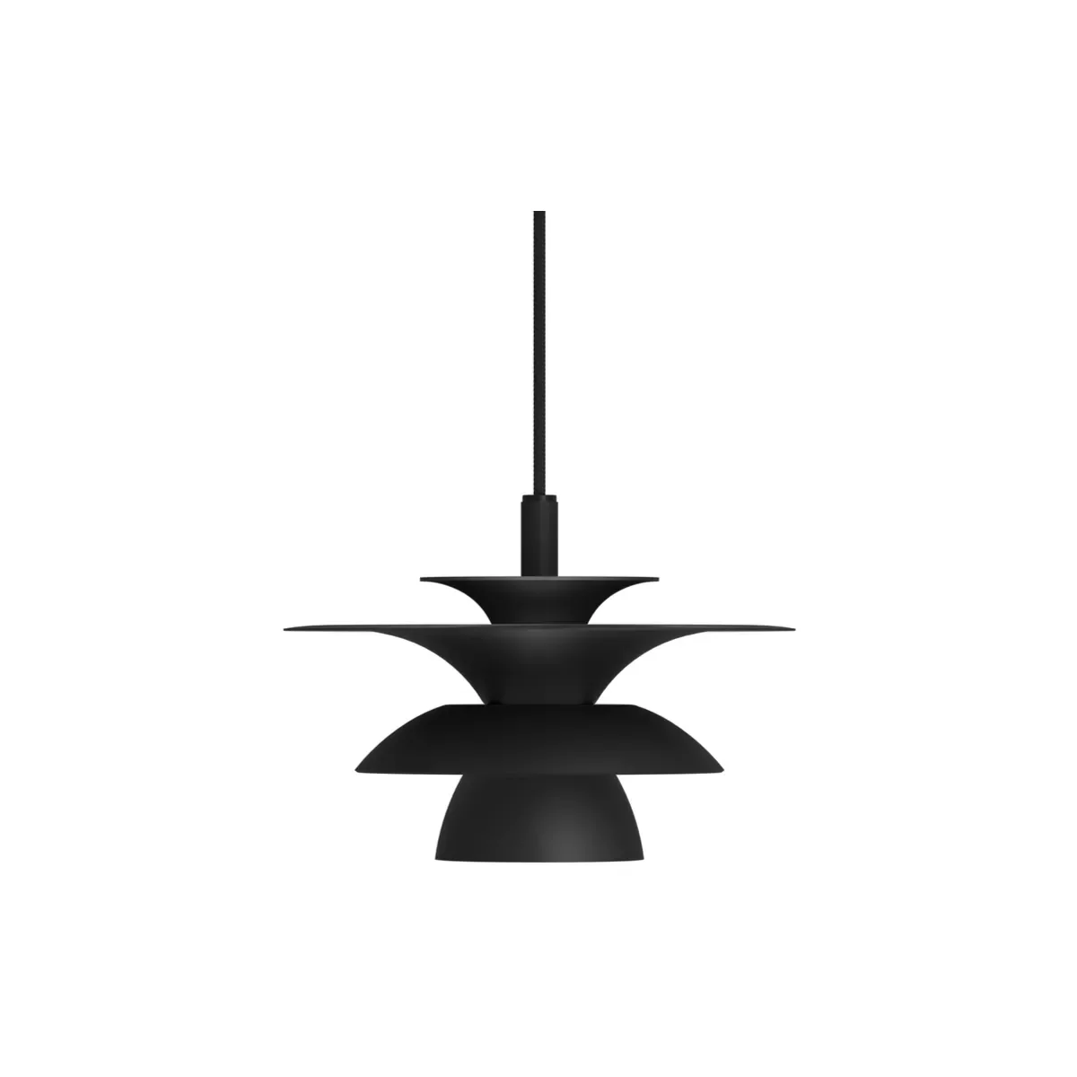 Picasso loftpendel Ø18 cm metal mat sort