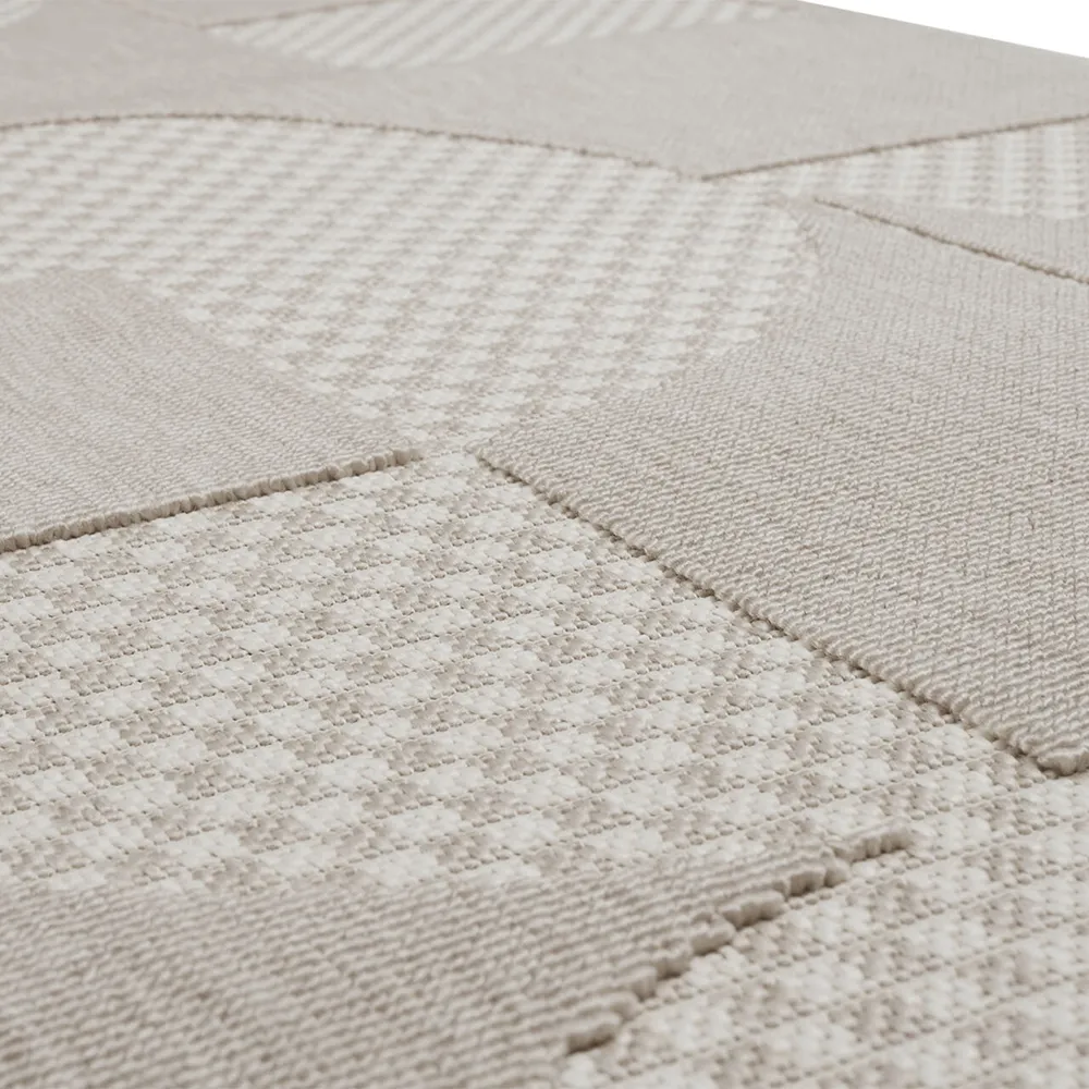 carpretty catwalk jigsaw cream/white