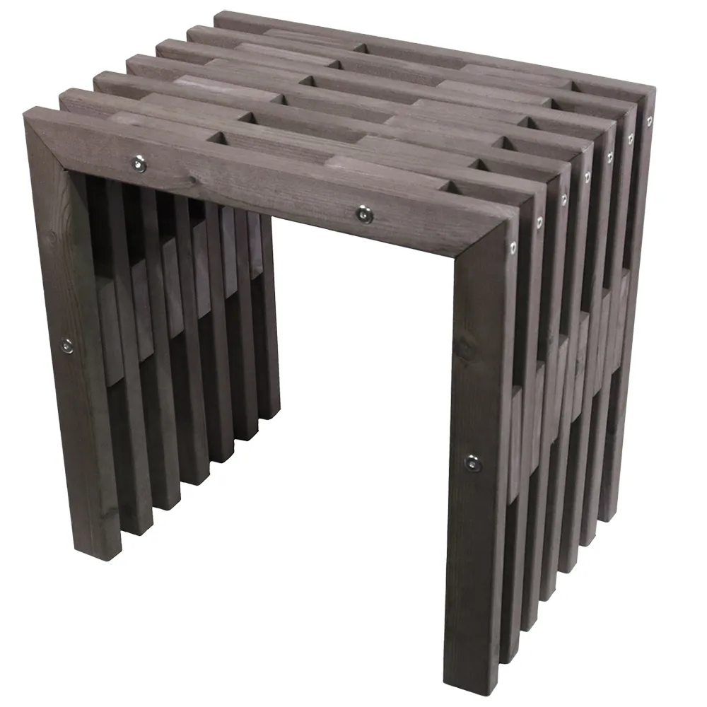 Hillerstorp, D-Bench 45 cm gråolieret fyrretræ