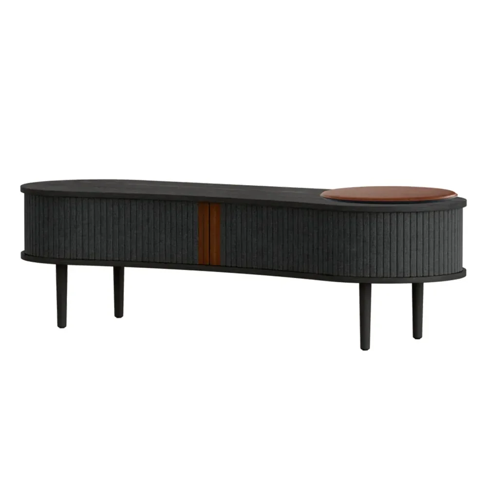 Audacious TV-bord Sort Eg/Shadow