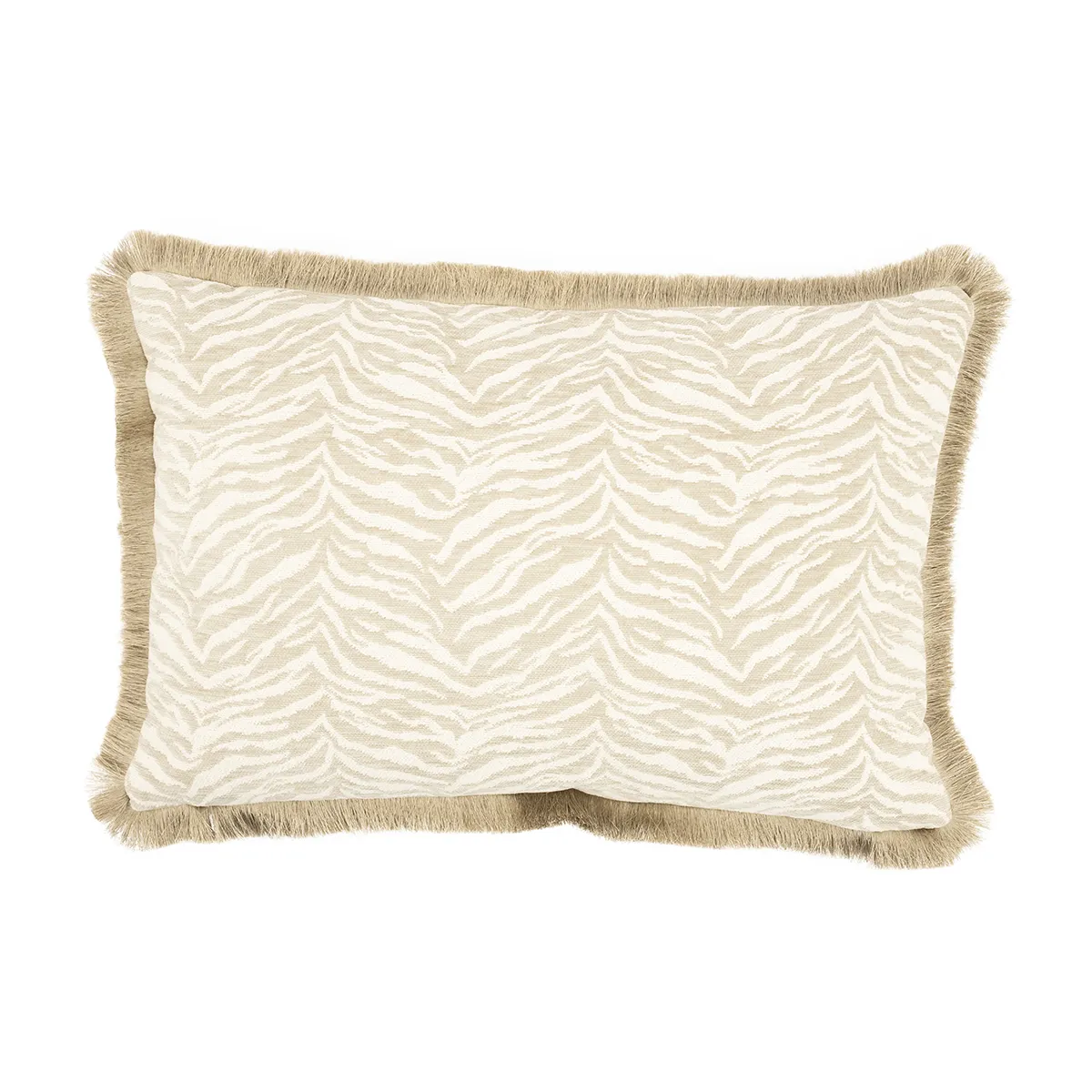 Pyntepude med frynser Tigra Beige 40x60 cm