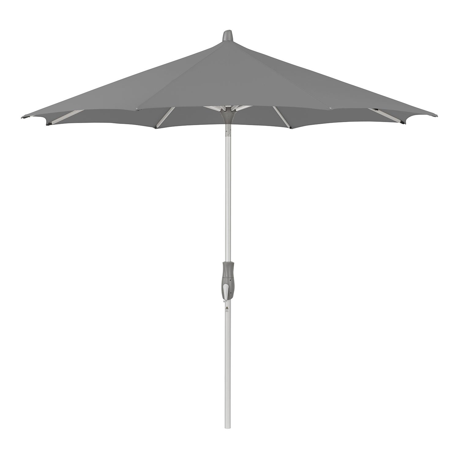 Alu-Twist Parasol 270 cm Kat.4 420 Smoke Glatz