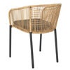 Delta stol    Sort / Natural Wicker/ Teddy Black