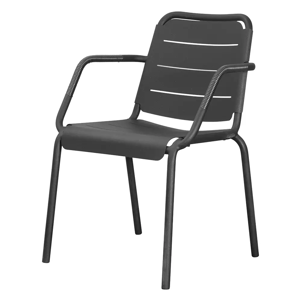 Cane-line, Copenhagen Armlænssstol Weave Lava grey