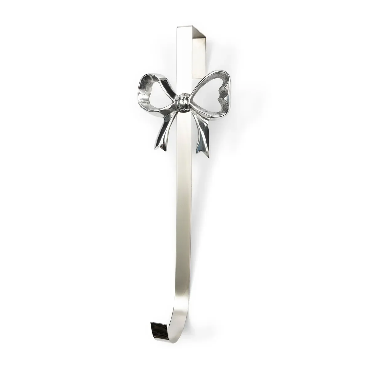 Kransholder til dør Silver H 35 cm