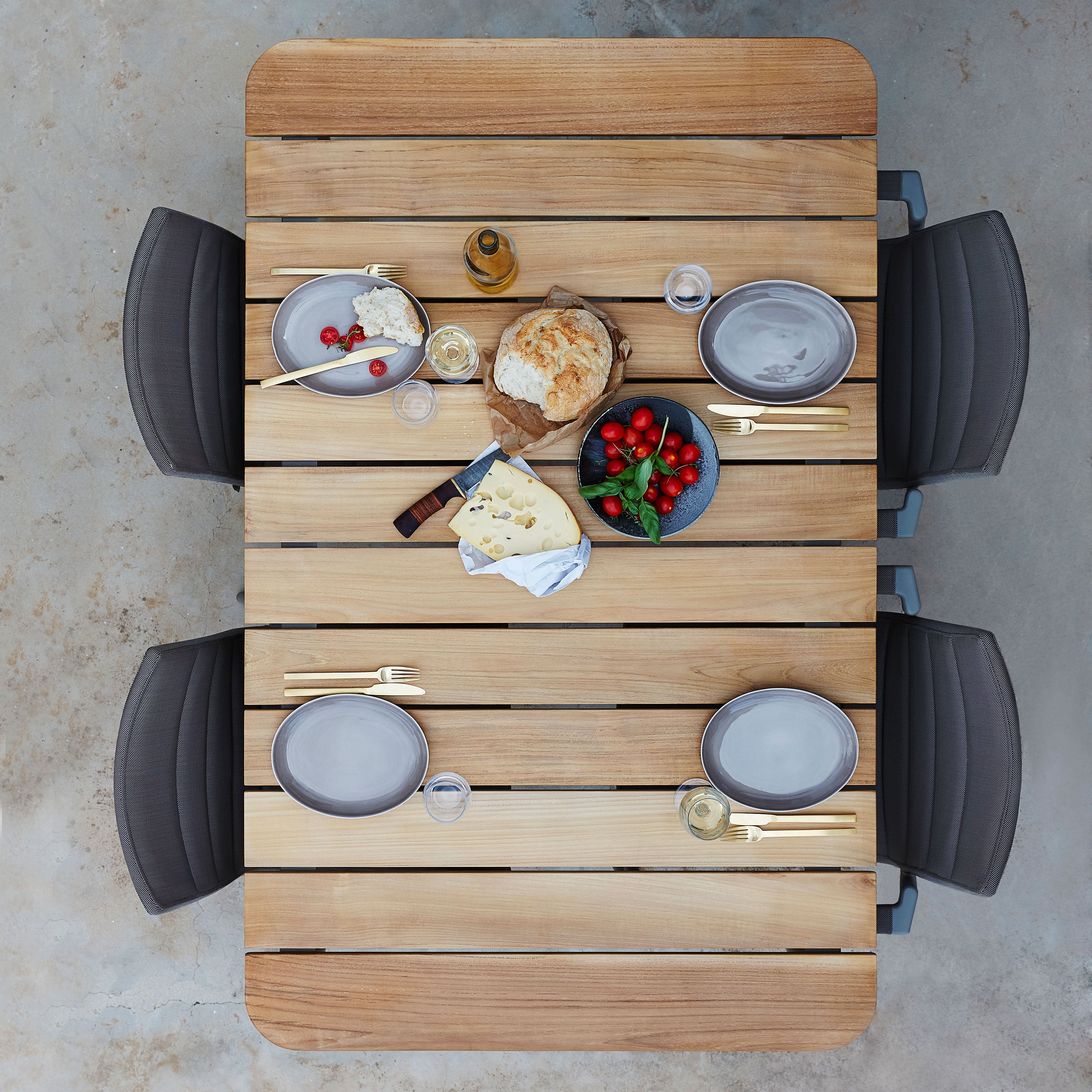 Core Spisebord 90X160 cm Lava Grey